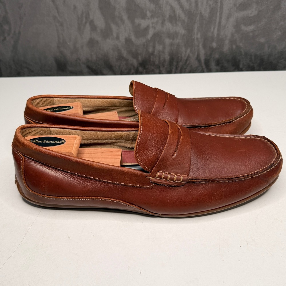 Florsheim Penny Loafer Mens 12 Brown Leather Driving Moccasins Slip On Shoes